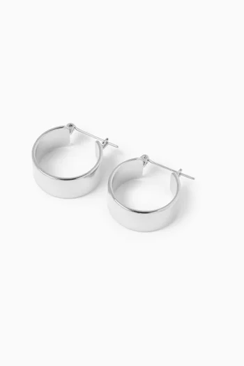 Positano Hoops in Silver-plated Brass