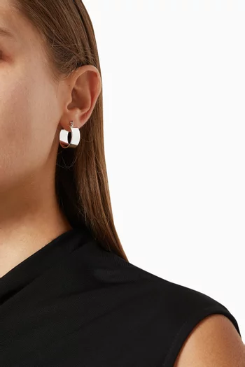 Positano Hoops in Silver-plated Brass