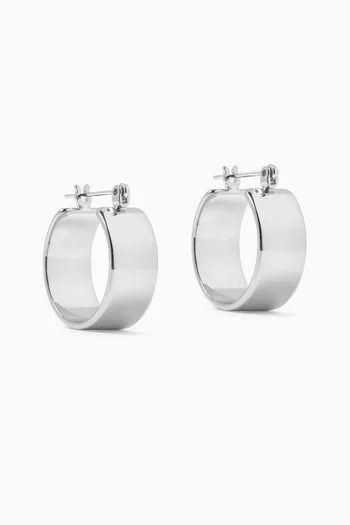 Positano Hoops in Silver-plated Brass