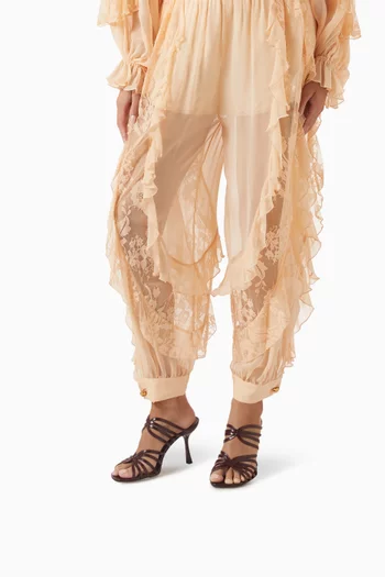 حذاء اورا مفتوح من الخلف بكعب 85 مم جلد