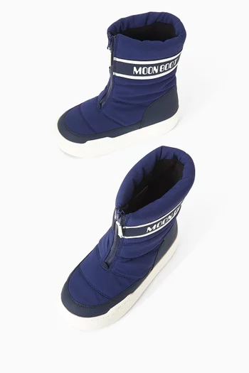 حذاء بوت بارك أعلى الكاحل بسحّاب نايلون