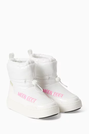 حذاء بوت بارك تيوب بتصميم لامع نايلون