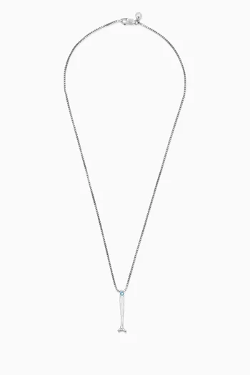 قلادة فينج شوي فيش فضة إسترلينية