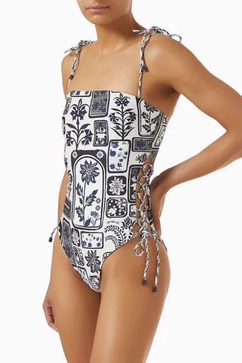 Posh Batik One-piece Swimsuit