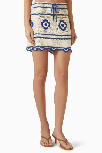 Marsha Crochet Skirt in Cotton