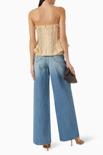 Rebellion Frayed Corset Top