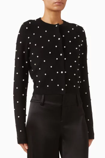 Dollie Embellished Cardigan in Cashmere