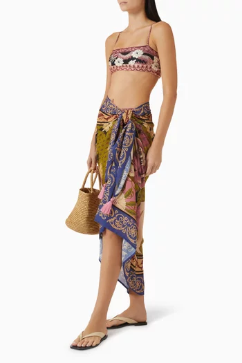 Marine Pareo in Viscose