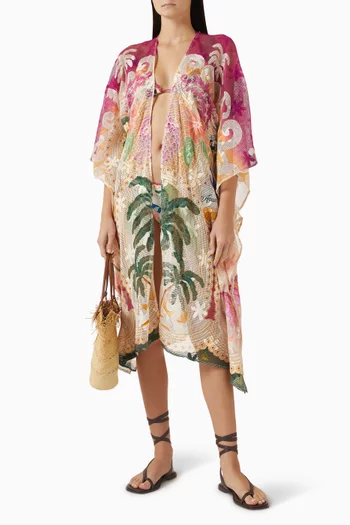 Atzi Tunic Cover-up in Cotton Mesh