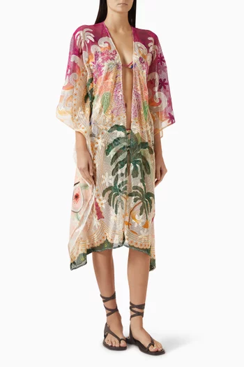 Atzi Tunic Cover-up in Cotton Mesh