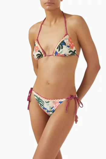 Lolita Embroidered Bikini Top