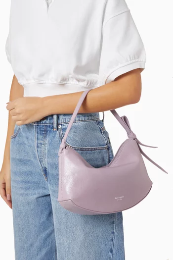 Loop Shoulder Bag in Glazed Leather