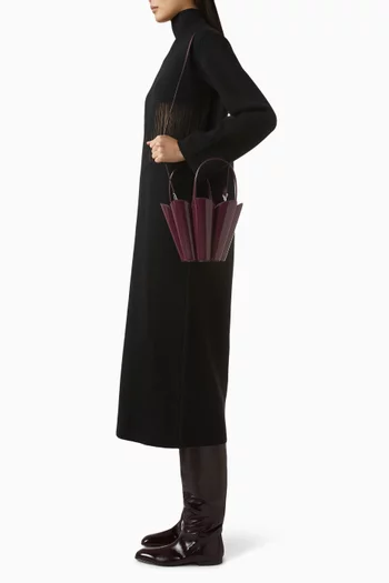 Spade Flower Bucket Bag in Patent Leather