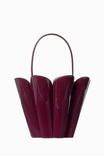 Spade Flower Bucket Bag in Patent Leather