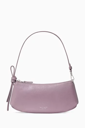 Loop Pochette Bag in Glazed Leather