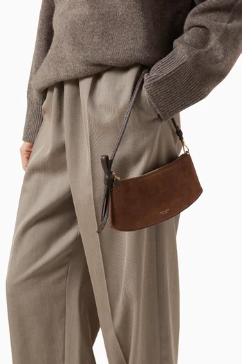 Loop Pochette Bag in Suede