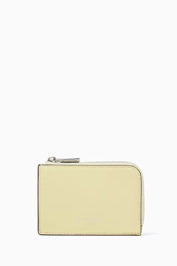 Mini Zip Card Case in Patent Leather