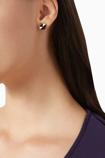 Spade Flower Stud Earrings