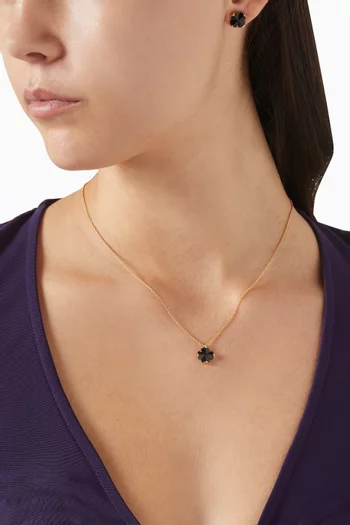 Spade Flower Mini Pendant Necklace