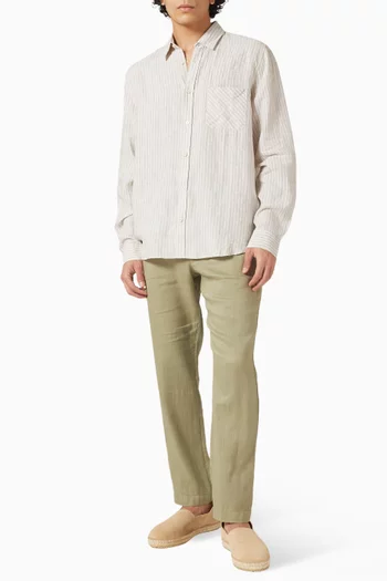 بنطال اوسكار قطن وكتان