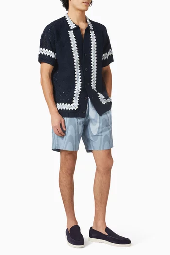 شورت سباحة سانتوس بتصميم طويل