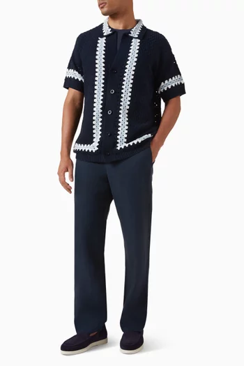 Pinto Crochet Cardigan in Cotton