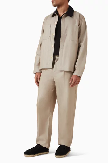 Fontes Overshirt in Herringbone Denim