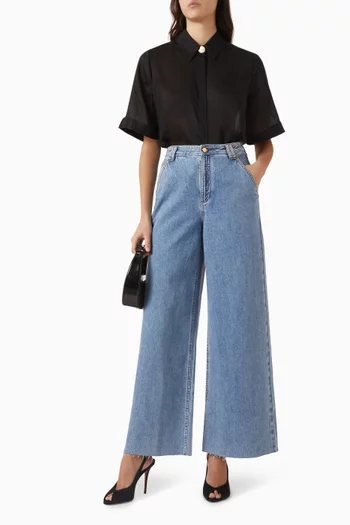 قميص ادينا مزيج لايوسيل شفاف