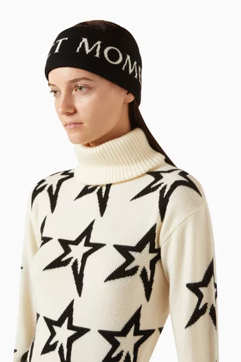 Houndstooth PM Headband in Merino Wool