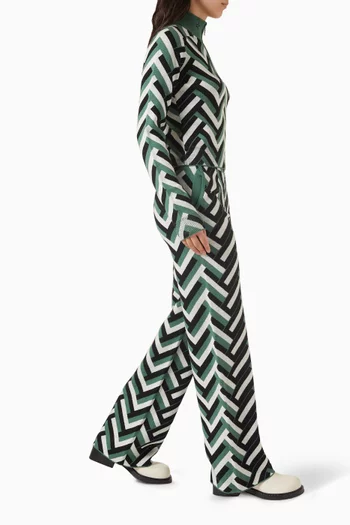 Chalet Wide-leg Knit Pants in Merino Wool