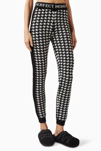 Houndstooth Leggings in Baby Merino Wool