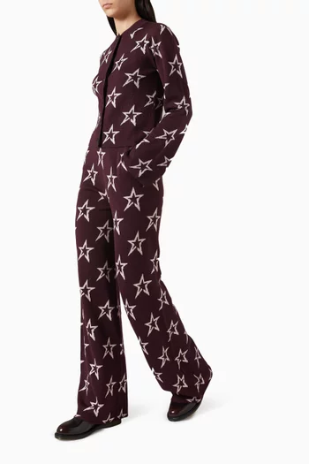 Chalet Wide-leg Knit Pants in Merino Wool