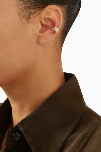 Worth It Single Cuff Earring in 24kt Gold-plated Silver