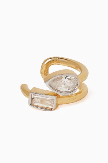 Worth It Single Cuff Earring in 24kt Gold-plated Silver