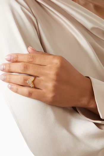 Olivia Ring in 24kt Gold-plated Silver