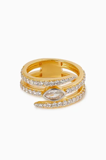 Splendid Ring in 24kt Gold-plated Silver