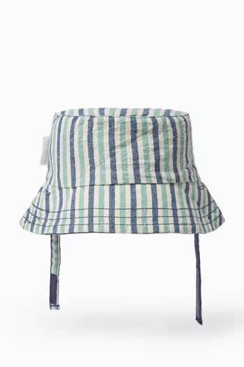 Reversible Striped Bucket Hat