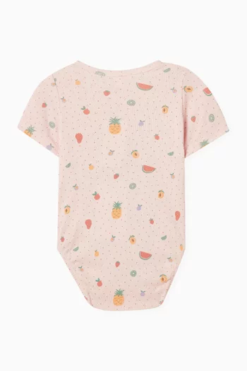 Fruity Pointelle Bodysuit in Organic Cotton