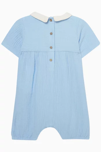 Ocelot Romper in Organic Cotton Muslin