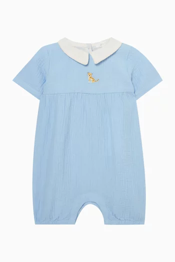 Ocelot Romper in Organic Cotton Muslin
