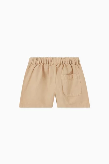 Shorts in Organic Linen-blend