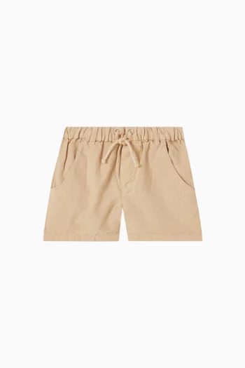 Shorts in Organic Linen-blend