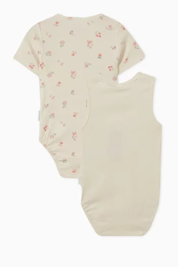 Graphic-print Bodysuits, Pack of 2