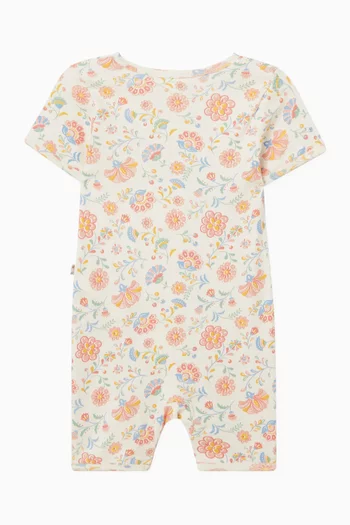 Desert Flowers Short Zip Growsuit