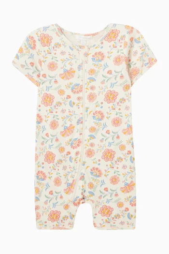 Desert Flowers Short Zip Growsuit