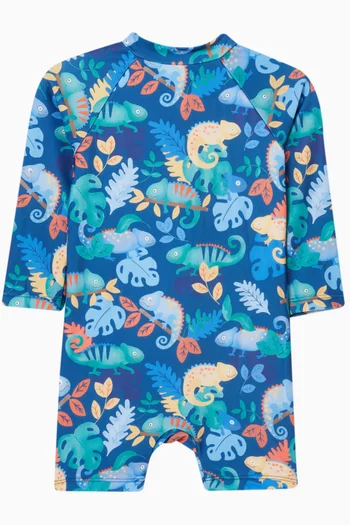 Chameleon Long-sleeve Sunsuit