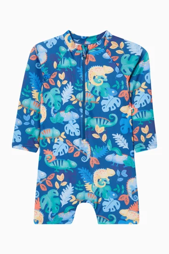 Chameleon Long-sleeve Sunsuit