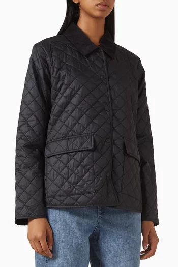 Eggshell Quilted Jacket in Recycled-nylon