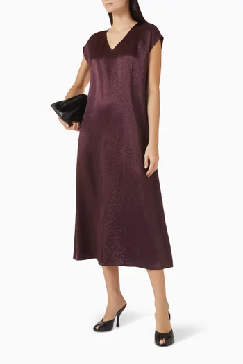 فستان بفتحة رقبة V ستان