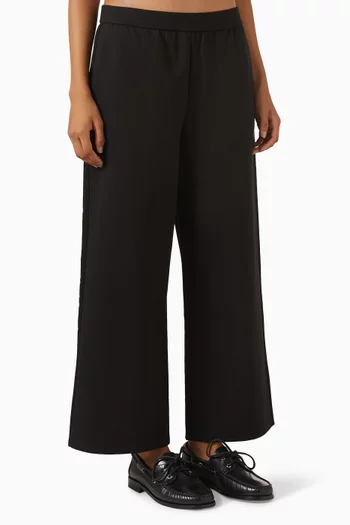 Washable Flex Ponte Wide-leg Pants